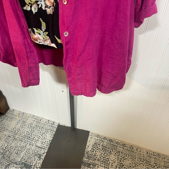 Bryn Walker Vibrant Pink Blouse large - Picture 3 of 8